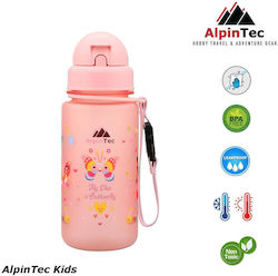 AlpinPro Sticlă Pentru Copii Fluturi Antivărsare 400ml Roz AlpinPro Sticlă Pentru Copii Fluturi Antivărsare 400ml Roz