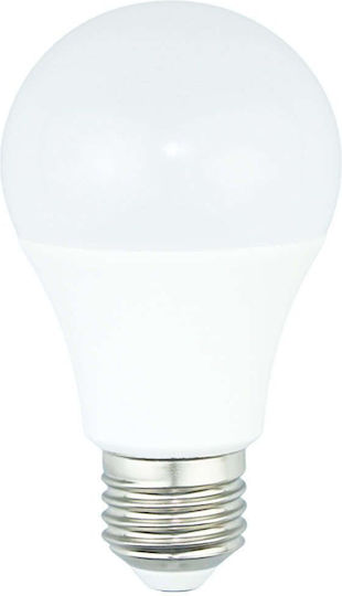 Aca Λάμπα LED 9W 112mm για Ντουί E27 και Σχήμα A60 Ψυχρό Λευκό 970lm με Φωτοκύτταρο