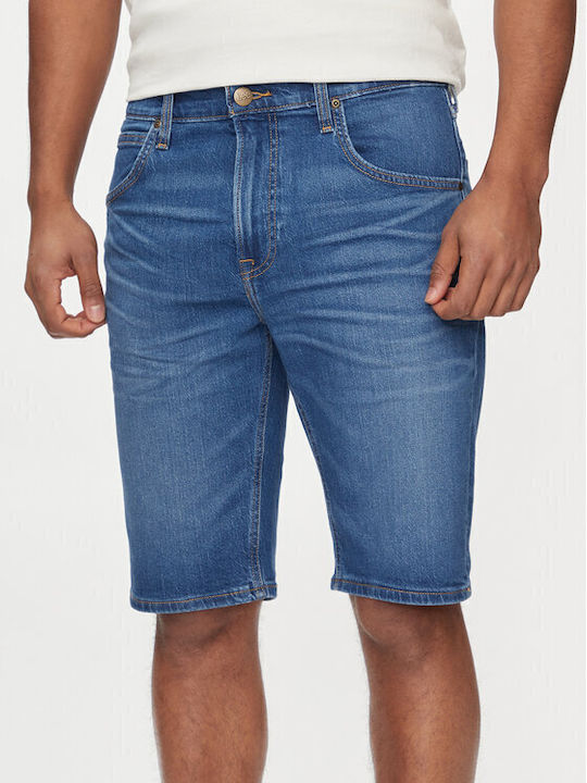 Lee 5 Pocket Herrenshorts Jeans Blue