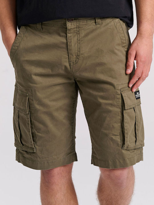 Funky Buddha Ανδρική Βερμούδα Cargo Xaki