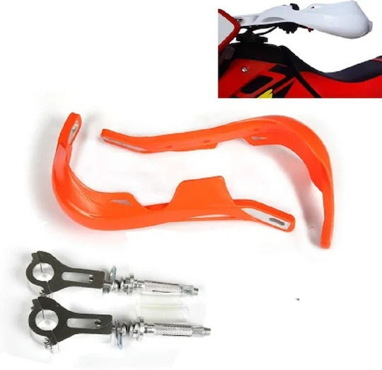 Motorcycle Protective Hand Guards in Orange Colour