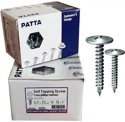 Patta Ξυλόβιδα Σταυρού Γαλβανιζέ με Διάμετρο M4.2 και Μήκος 19mm 1000τμχ