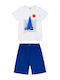 Energiers Kids' Pajamas Summer Royal Blue Adventure Boy