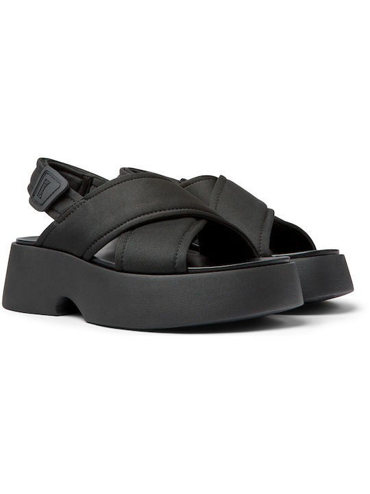 Camper Sandale dama Pantofi cu platformă în Negru Culoare