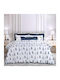 Greenwich Polo Club Sheet Sets Queen 240x260cm. Essential 2183 White-blue 4pcs