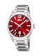 Lotus Watches Men's Watch Battery with Silver Metal Bracelet