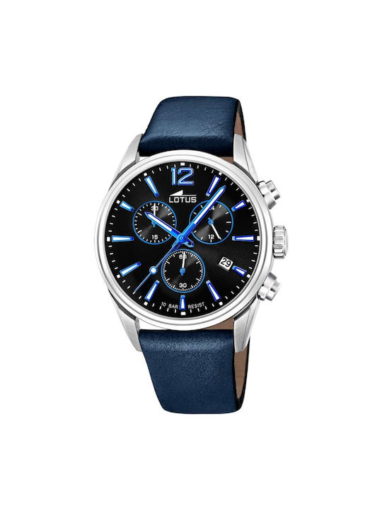 Lotus Watches Uhr Batterie in Blau Farbe