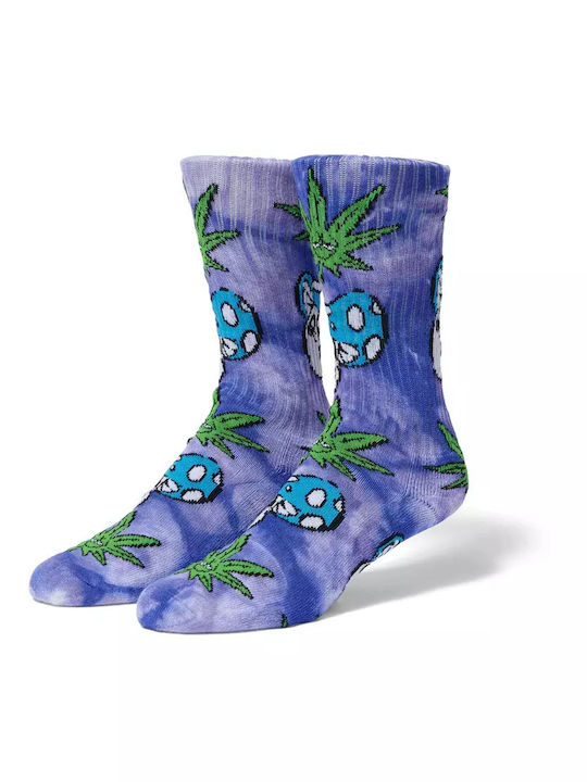 HUF Green Buddy Myshroom Tie Dye Чорапи Purple ...