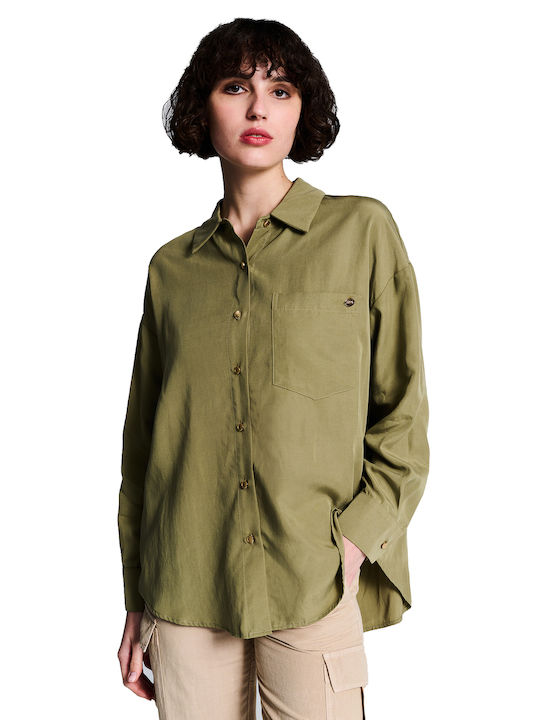 Staff Women's Long Sleeve Shirt Khaki