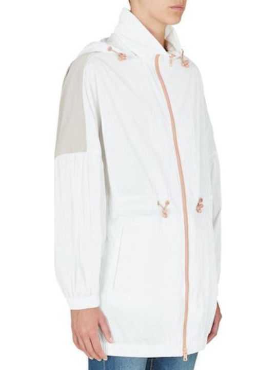 Women's Short Lifestyle Jacket for Winter White