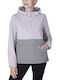 Women's Short Lifestyle Jacket Waterproof for Winter Lilacc