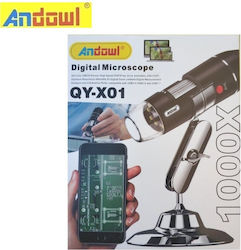 Andowl Digital Educational with Monitor Microscope USB 1000x