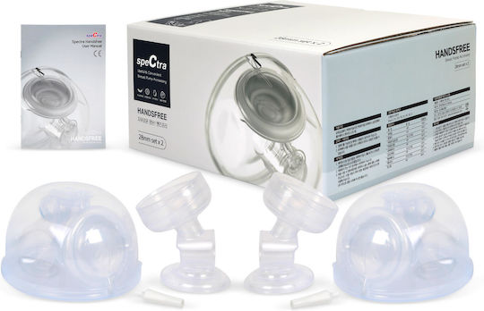 Spectra Pompa de sân dublă electrică Hands Free (28 mm) Fără BPA Transparent 250ml