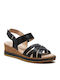 Damenplattformen Schwarz