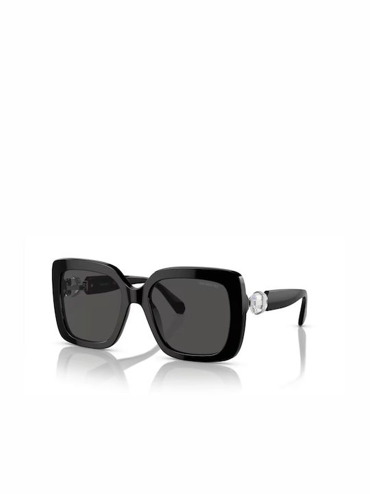Swarovski Sonnenbrillen mit Schwarz Rahmen und Schwarz Linse SK6001 100187