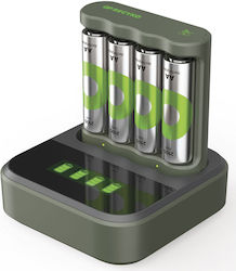 GP Batteries ReCyko B441 Φορτιστής 4 Μπαταριών Ni-MH Μεγέθους AA