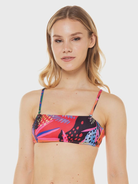 Superdry Sports Bra Bikini Top with Adjustable Straps Pink