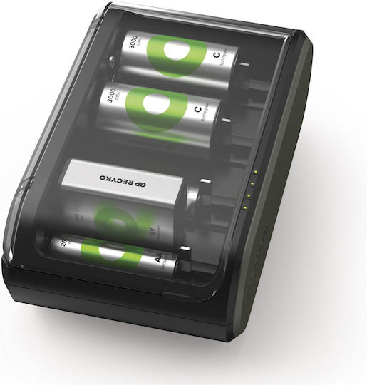 GP Batteries ReCyko B631 Φορτιστής Μπαταριών Ni-MH Μεγέθους AA/AAA/9V/D