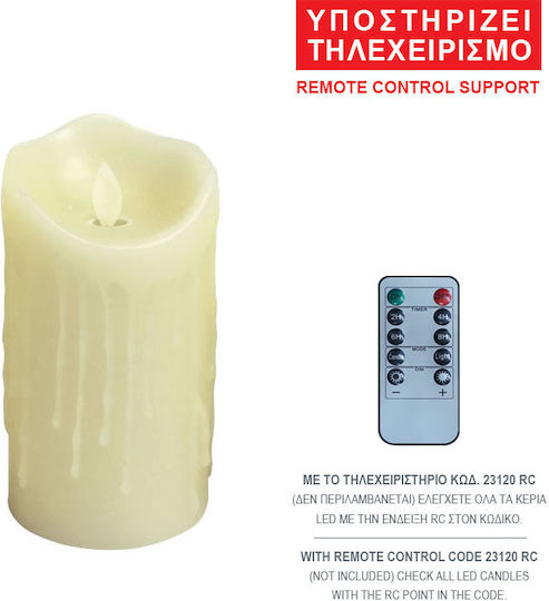 Marhome Christmas Battery Candle 15x7.5cm