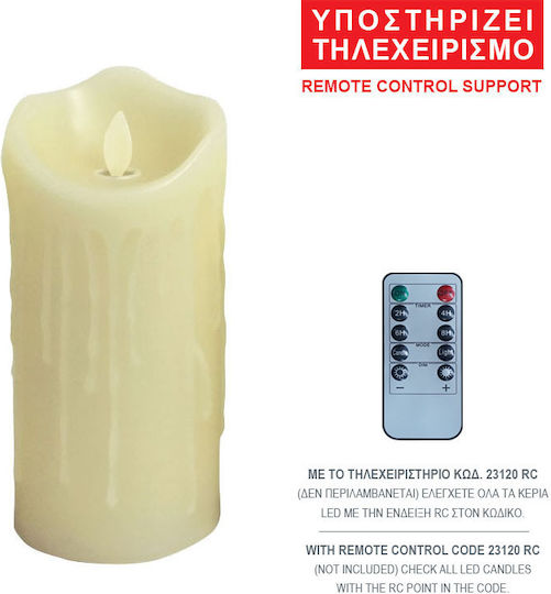 Marhome Christmas Battery Candle 17.5x7.5cm