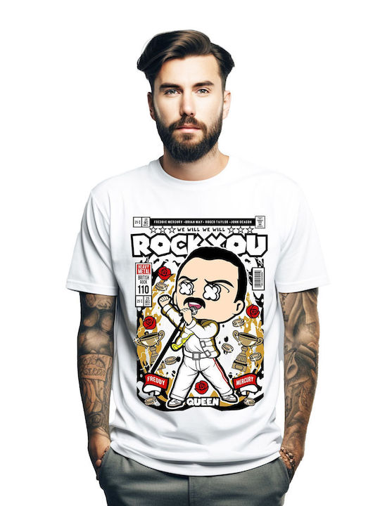 Pop Culture Mercury Pop T-shirt White Mercury Pop