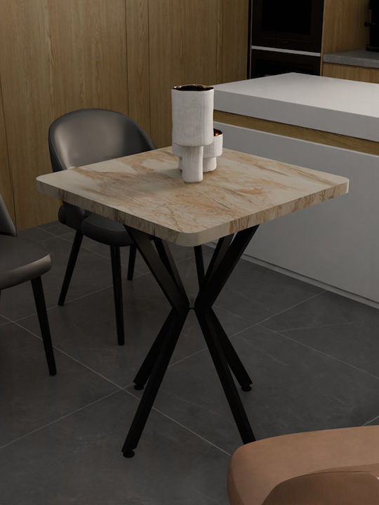 Prestone Square Table Dining Room Wooden with M...