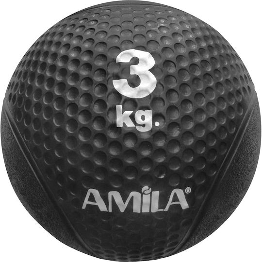AMILA Touch Μπάλα Medicine 4kg σε Μαύρο Χρώμα