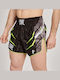 Leone 1947 Shorts Kick/Thai-Boxen Black/Yellow