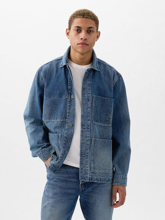 GAP Geacă de denim pentru bărbați Medium Wash