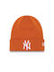 New Era York Yankees League Essential Beanie Beanie Knitted in Orange color