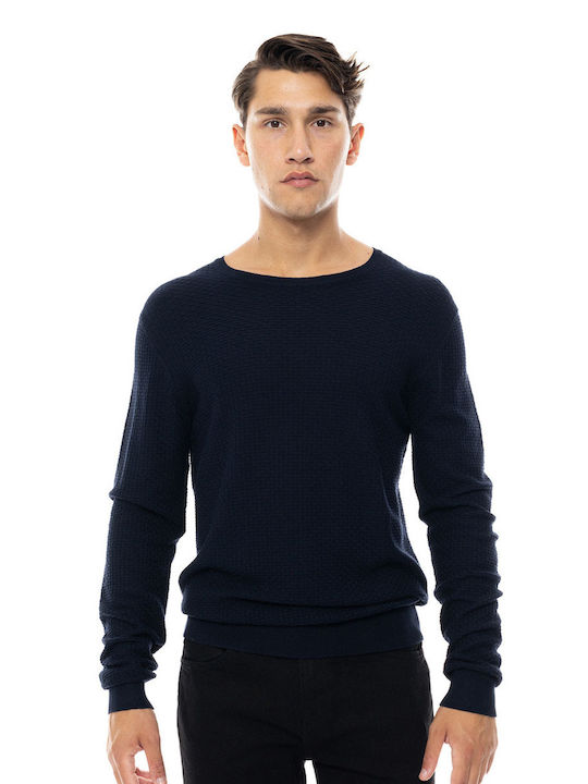 Smart Fashion Πουλόβερ Μακρυμάνικο Navy