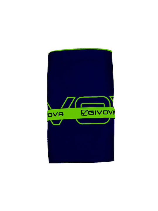 Givova Microfiber Black Gym Towel 165x80cm