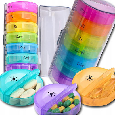 Wöchentlich Pill Organizer in Mehrfarbig color 00000042