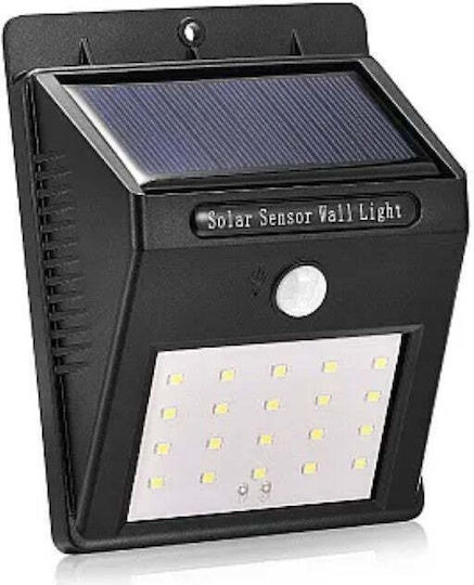 Lampă Solară Stradală 0.55W 120lm cu Senzor de Mișcare și Fotocelulă