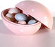 Vetur BV Easter Egg Set 10 Pieces in Various Colors in Pink Color with 9 Eggs Inside in Various Colors by the Company