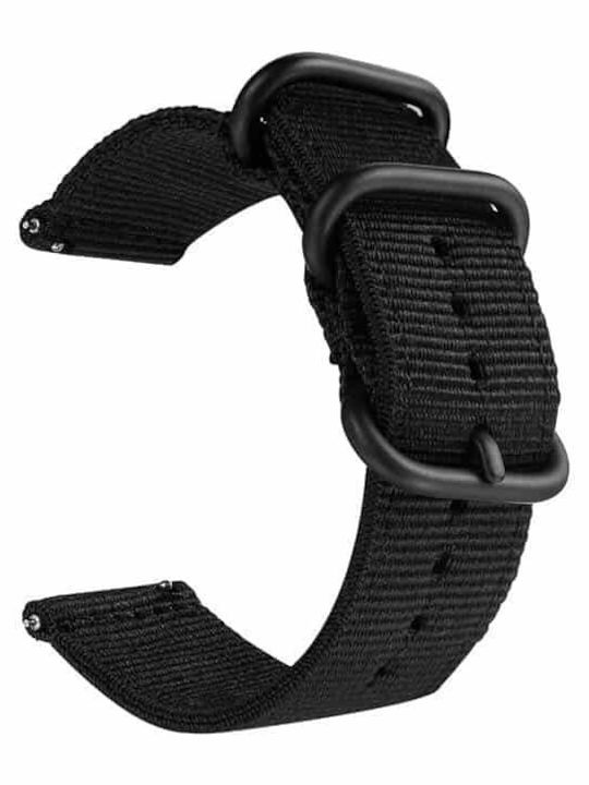 Edman Universal Replacement Strap 24mm Textile Black