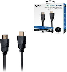 NOD HDMI male - HDMI male 1.5m Μαύρο