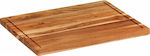 vidaXL Rectangular Wooden Chopping Board Brown 50x38cm