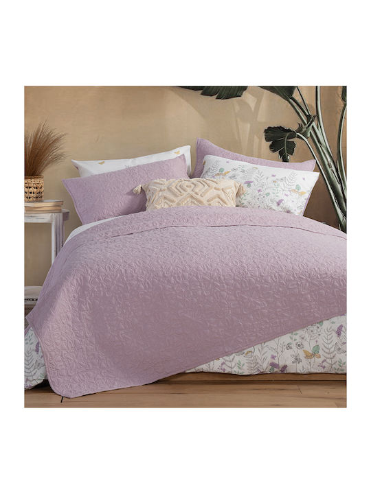 Nef-Nef Homeware Spring Tagesdecke Übergröße aus Polyester Lilac 230x240cm