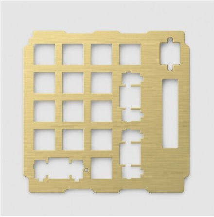 Glorious Numpad Switch Plate Brass Glo-acc-np-sp-b