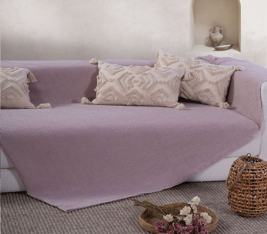 Nef-Nef Homeware Betty Cuvertură Pentru Canapea 3 Locuri Jacquard 180x300 cm Mauve
