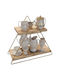 Hanah Home Επιτοίχιο Ράφι Μεταλλικό 38x16x42εκ. Κίτρινο