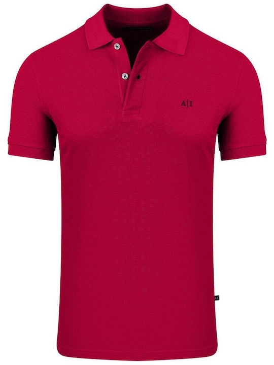 Artisti Italiani Men's Short Sleeve Blouse Polo Fuchsia