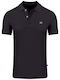 Artisti Italiani Men's Short Sleeve Blouse Polo Black