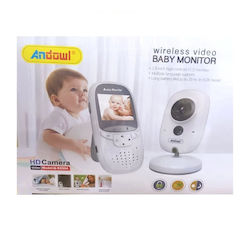 Andowl Wireless Baby Monitor with Camera & Screen 2" & Two-way Communication