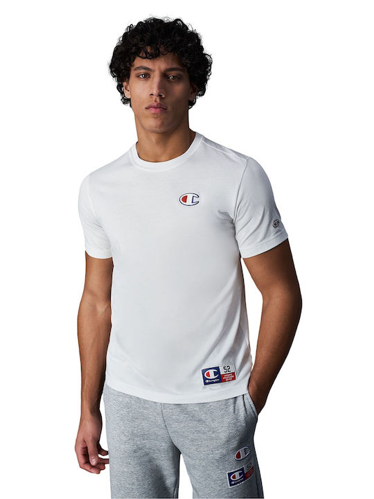 Champion Ανδρικό T-shirt Κοντομάνικο Λευκό