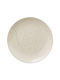S-d Floral Plate Shallow Ceramic White with Diameter 27cm