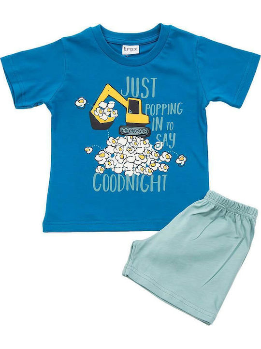 Trax Kids' Pajamas Summer Petrol Blue