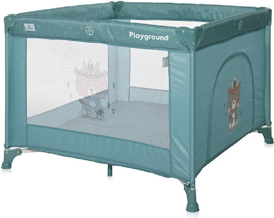 Lorelli Arctic Indian Playpen with Mattress Green 100x100cm