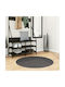 vidaXL Rug Round Charcoal